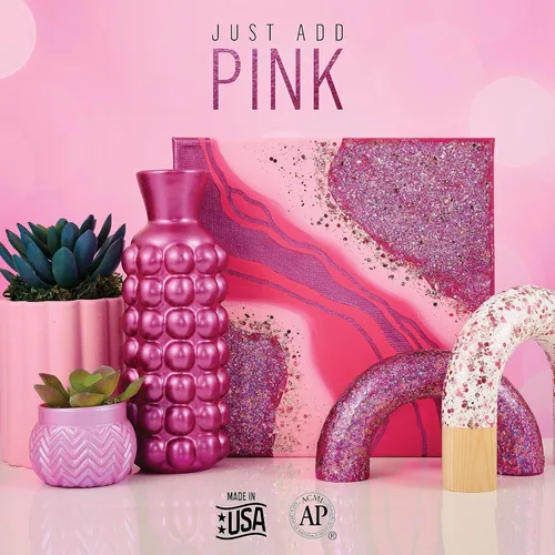 Miniatura 3 de FolkArt Best of Pinks - Juego de pintura acrílica para manualidades con 5 fórmulas de pintura rosa de primera calidad, 96424 Lo mejor de Pinks