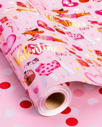 Miniatura 6 de MAYPLUSS Rollo de Papel de Regalo, Papel de Regalo con Bandera a Cuadros Azul y Blanco, Papel de Regalo Reversible para Patinadores y Carreras
