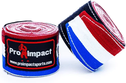 Miniatura 3 de 180 pulgadas estilo mexicano Vendas de mano para boxeo – Soporte elástico para muñeca y nudillo para MMA, Muay Thai, Kickboxing, bolsa pesada