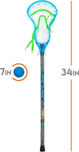 Miniatura 2 de Franklin Sports Juego Mini de Palo de Lacrosse + Bola para Niños - Palo de Lacrosse Plástico Venom para Principiantes - Juego Perfecto para Niños +