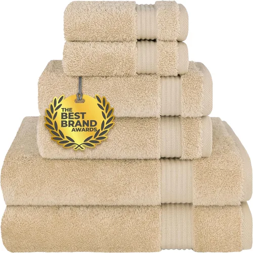 Miniatura 110 de Cotton Paradise - Juego de 4 toallas de mano para baño, 100% algodón turco, toallas suaves y absorbentes para la cara, toallas de mano color gris