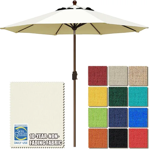 Miniatura 14 de EliteShade USA Sombrilla de Mercado de 9 Pies con Garantía de 10 Años Sin Decoloración, Sombrilla de Patio, Sombrilla de Mesa para Exteriores