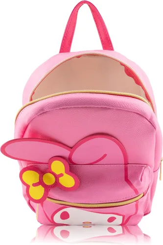 Miniatura 6 de Fast Forward Sanrio My Melody - Mochila para mujer, hombre, unisex, bonita mochila de piel sintética de 10 pulgadas My Melody Bag y accesorios