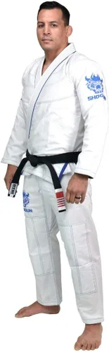 Miniatura 4 de SHOGUN Fight Jiu Jitsu Gi Tao Premium 15.87oz tejido de perlas de algodón BJJ