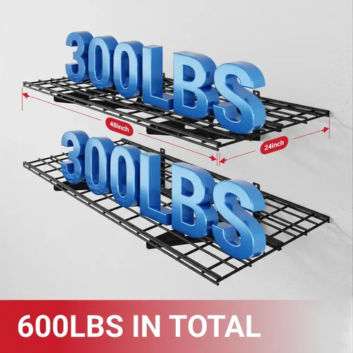 Miniatura 53 de FLEXIMOUNTS Estante de pared de 12 pulgadas por 72 pulgadas, estante de almacenamiento de garaje, estantes flotantes montados en la pared, 1 x 6