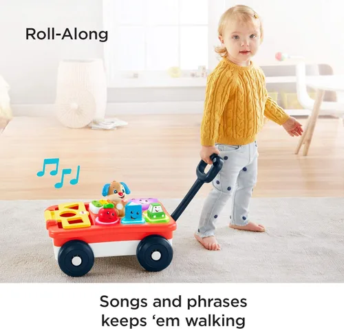 Miniatura 4 de Fisher-Price - Laugh & Learn Pull & Play Learning, vagón de reir y aprender, de halar y jugar, Multicolor