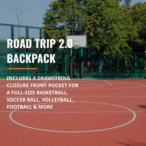 Miniatura 8 de Point 3 Road Trip 2.0 Mochila Mochila de Baloncesto con Cierre Resistente Compartimento de Bolsillo de Malla Ventilada para Zapatos