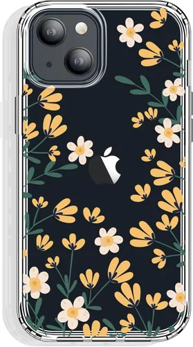 Miniatura 60 de GYZYA Funda transparente para iPhone 14 y iPhone 13 de 6.1 pulgadas con diseño de patrón, funda protectora delgada de TPU + parachoques a prueba