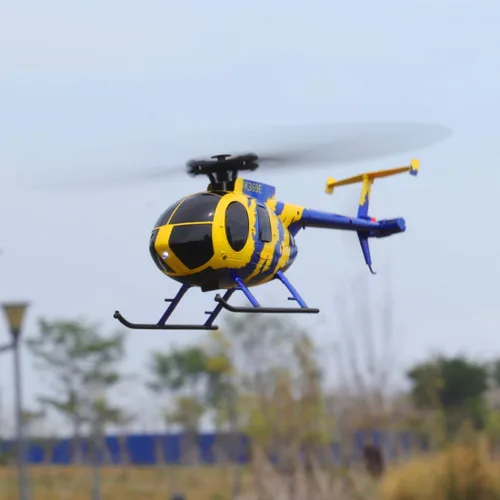 Miniatura 7 de RC ERA C184 MD500 Helicóptero RC, 2.4G 6-Giroscopio 4CH Helicóptero estabilizado, avión de control remoto con sensor de flujo óptico para adultos