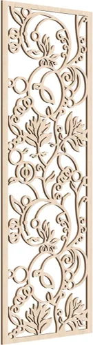 Miniatura 99 de 9 3/8"W x 24 3/8"H x 1/4"T Caspio Decorativos Paneles De Pared De Madera De Calado, Roble Rojo rojo (Red Oak)