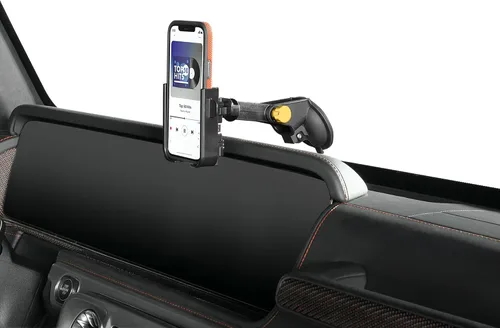 Miniatura 28 de WeatherTech WindshieldFone con extensión - Soporte universal para teléfono de coche montado en el parabrisas - Perillas billet negras