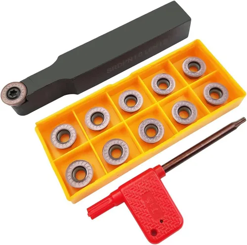 Miniatura 7 de 11 unids RPMT08T2MOE R4 insertos de fresado de carburo indexable cortador de cuchilla con 5/8 "/16 mm SRDPN1616H08 Carburo indexable Herramientas
