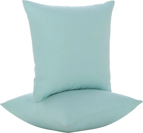 Miniatura 29 de JMGBird Almohadas impermeables para exteriores de 18 x 18 pulgadas para muebles de patio, cama, sofá y sofá Almohadas de exterior con inserto