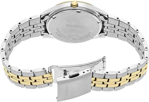 Miniatura 3 de SEIKO Watch for Men - Essentials - with DayDate Calendar, Stainless Steel CaseBracelet, and 100m Water-Resistant