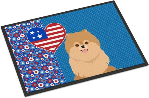 Miniatura 26 de Caroline's Treasures WDK5119JMAT Airedale Terrier USA - Tapete para interiores o exteriores, 24 x 36 pulgadas, tapete para puerta delantera