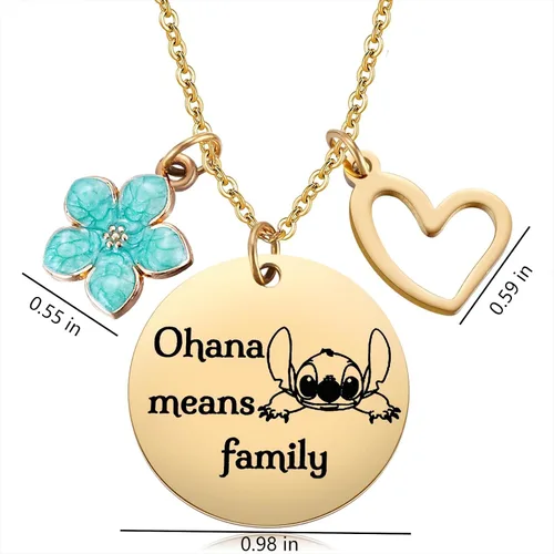 Miniatura 6 de MIXJOY Bonito collar de dibujos animados de Stitch para mujeres y niñas, inspirado en el cumpleaños de Stitch para nieta, hija, sobrina