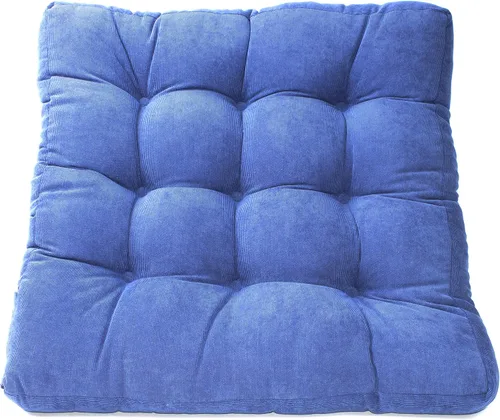 Miniatura 2 de LANITI Cojines de suelo extra grandes de 24 pulgadas para adultos, almohada cuadrada de meditación, máxima comodidad, almohadas de gran