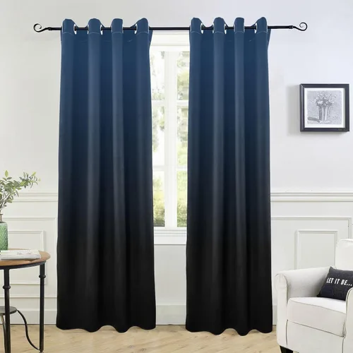 Miniatura 8 de Cortinas amarillas y azules de 84 pulgadas, 1 pieza, cortinas de puerta para tratamientos de ventanas, divisores de habitación, cortinas de cocina