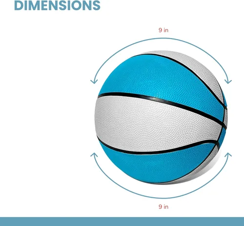Miniatura 3 de Botabee - Pelota de baloncesto acuático, pelota azul impermeable de tamaño reglamentario para baloncesto y otros juegos de piscina, adecuada a