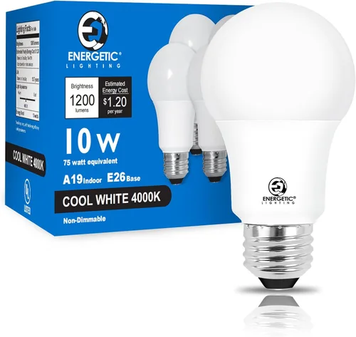 Miniatura 8 de E ENERGETIC LIGHTING - Bombillas LED de 75 vatios, luz blanca suave, 2700 K, 1200 lúmenes, súper brillantes, no regulables, bombilla LED A19, base