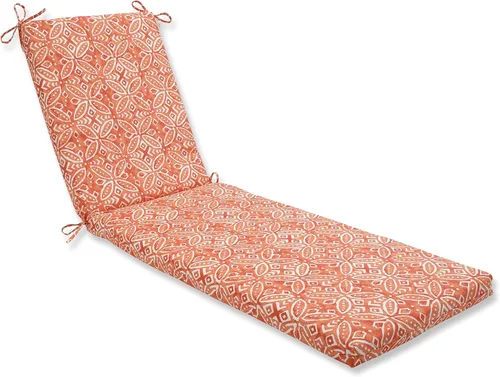 Miniatura 2 de Pillow Perfect Cojín para tumbona para exteriores/interiores, 80 x 23 pulgadas, naranja Merida Pimento