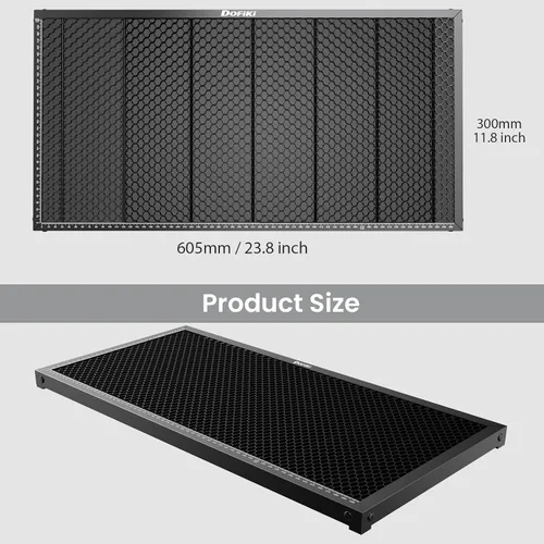 Miniatura 3 de Dofiki Cama láser de panal para cortador láser de CO2 P2 y P2S. Cama de corte de panal de acero diseñada para P2/P2S