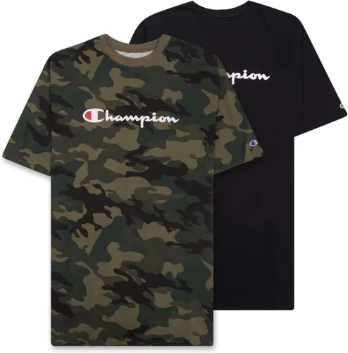 Champion Camisetas grandes y altas para hombre, paquete de 2 camisetas gráficas grandes y altas para hombre