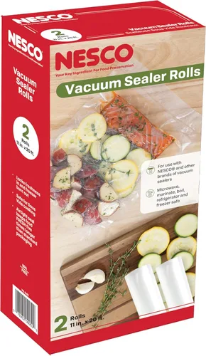 Bolsas selladoras de vacío manuales VS-10HB, pequeñas, transparentes, paquete de 24 unidades, De Nesco, Transparente
