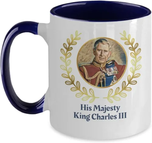 Miniatura 3 de Taza de coronación King Charles III, Taza de coronación, taza de rey Carlos, Dios salve al rey, taza de rey de Inglaterra
