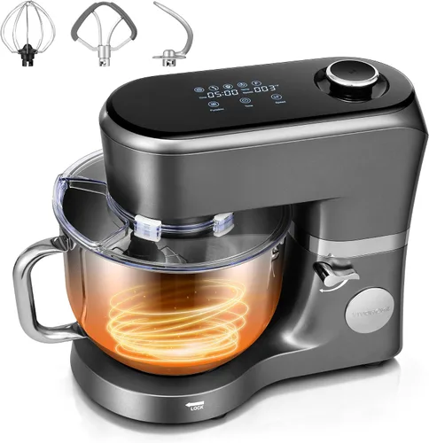 Miniatura 8 de VIVOHOME Batidora de pie con fermentación, preajustes de un toque, batidora eléctrica de masa con tazón de 6 cuartos, batidora de pie de cocina
