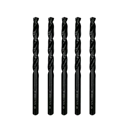 Miniatura 16 de Brocas helicoidales HSS M35 de 13/64 pulgadas, acero de alta velocidad, paquete de 10, adecuadas para aceros, hierro fundido, acero inoxidable
