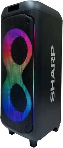 Miniatura 2 de Sistema de altavoces de fiesta Sharp PS-935 con micrófono - Altavoz portátil Bluetooth - ¡Asa y ruedas estilo maleta! Tonos neutros
