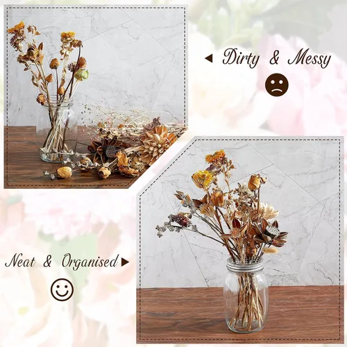 Miniatura 4 de Tapa de inserción de tarro de flores Mason para tarros de conservas de boca ancha, tapa de flores de metal, rejilla de masón, organizador de flores