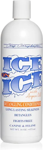 Chris Christensen Ice on Ice Acondicionador desenredante para perros, Asequia como un profesional, elimina los enredos, hidrata, crea una suavidad