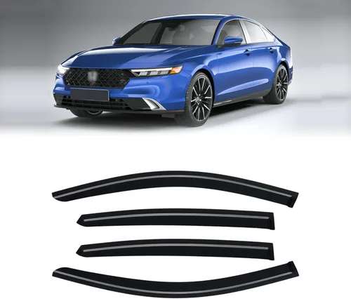 Miniatura 14 de Visera de ventana para Honda Civic 2022-2025, protectores de lluvia de canal exterior, escudos, deflector de ventilación, sombra, viento, humo