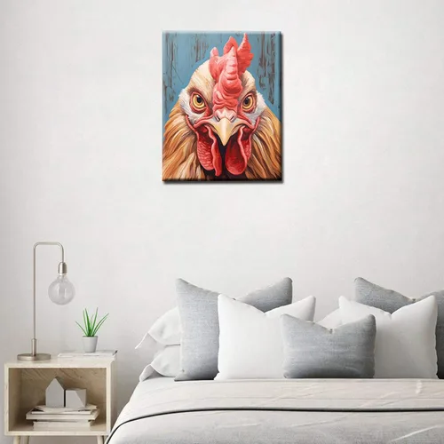 Miniatura 4 de Tucocoo Bumbers - Pintura de animales de granja para adultos, pintura acrílica por números, pintura acrílica, lienzo, decoración de cocina, Animal