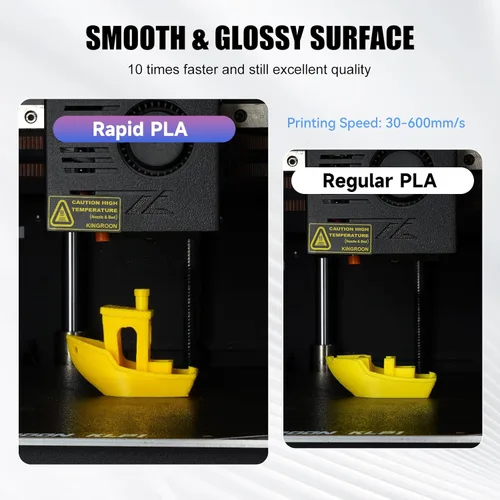 Miniatura 4 de Kingroon - Filamento de impresora 3D de ácido poliláctico de alta velocidad 1.75mm, filamento rápido para impresora 3D para impresión hiper rápida