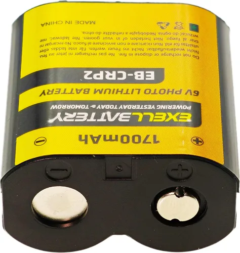 Miniatura 3 de EXELL CR-P2 6V 1700mAh (la más alta capacidad del mercado) batería de litio de foto sustituye a CRP2S, CR-P2, CR-P2S, DL223A, DLCRP2, EL223AP