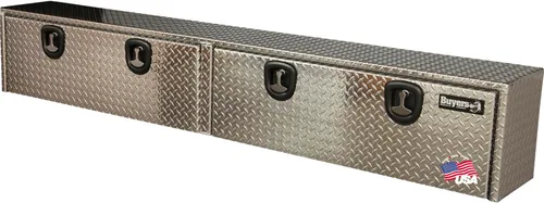 Miniatura 12 de Buyers Products 1701551 - Caja de herramientas para camión de aluminio plateado con tapa superior de rodamiento de diamante, 72 x 13 x 16 pulgadas