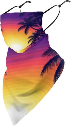 Miniatura 9 de Bufanda triangular reutilizable con cinta elástica para las orejas, protección solar UV