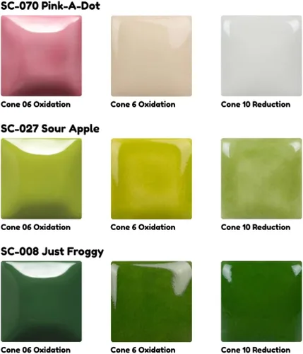 Miniatura 4 de Mayco Stroke & Coat Wonderglazes - Juego de 12 colores #1, 12 pintas, esmalte de cerámica líquida de fuego bajo/medio alto (SC) para arcilla