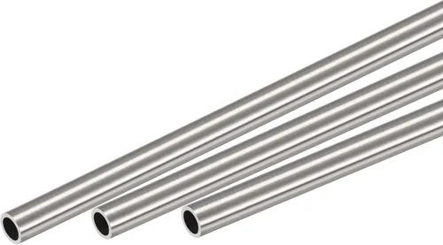Miniatura 40 de uxcell Tubo redondo de acero inoxidable 304 0.236 in OD 0.020 in espesor de pared 11.811 in longitud 3 piezas