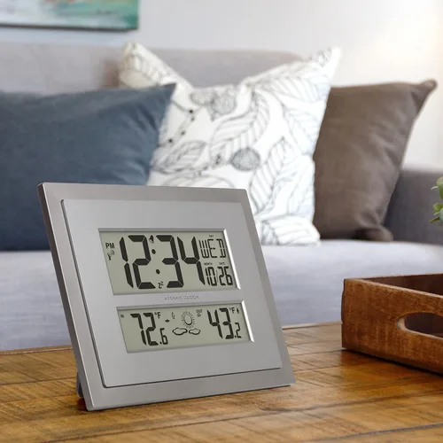 Miniatura 5 de La Crosse Technology Reloj atómico de pared/mesa (512-85937)