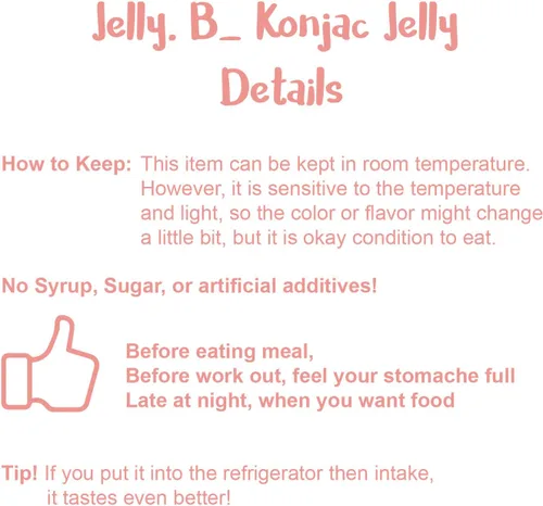 Miniatura 5 de JELLY B Gelatina de Konjac Bebible (10 paquetes de 5.1 fl oz) – 0 gramos de azúcar, solo 6 kcal cada paquete (Manzana)