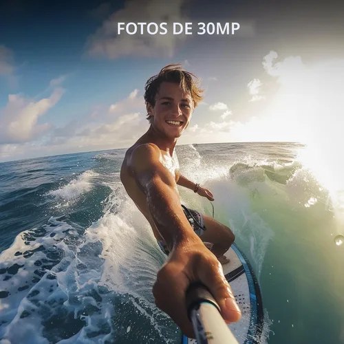 Miniatura 6 de ODDV Cámara de acción 4K60FPS de 30MP con LCD frontal y pantallas traseras táctiles, cámara subacuática con zoom 5X, cámara impermeable de 132 pies