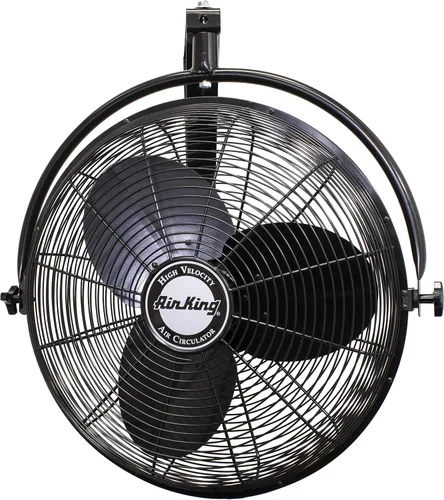 Miniatura 5 de Air King 9318 Ventilador de montaje múltiple de alta velocidad de grado industrial, 18 pulgadas, negro y ventilador de montaje en pared de grado