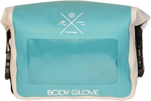Body Glove Costa Riñonera impermeable para deportes, senderismo, playa con bolsillo transparente para teléfono Verde azulado