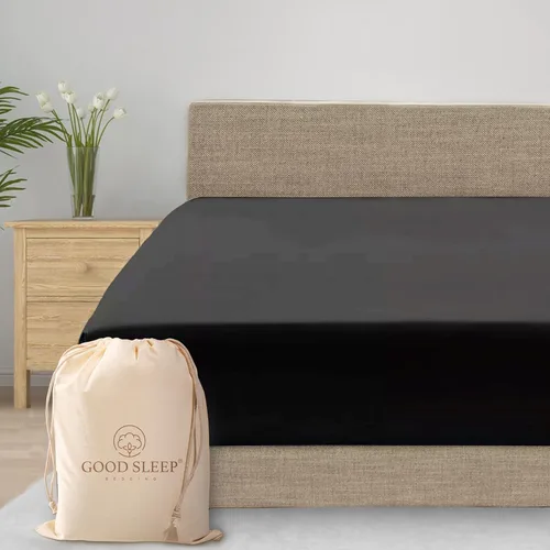 Miniatura 25 de Good Sleep Bedding Sábana Bajera Ajustable Tamaño King Solamente – Sábana bajera suave y transpirable tamaño King de 1000 hilos tamaño King