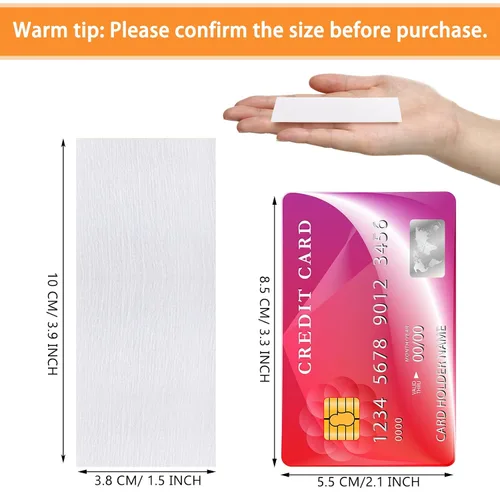 Miniatura 2 de Blulu 400 tiras de cera no tejidas para todo tipo de piel, depilación facial y corporal, tiras de papel encerado para piernas, pecho, espalda, área
