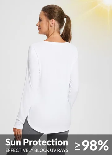 Miniatura 2 de BALEAF - Camisetas de sol de manga larga para mujer, con FPU 50+, para senderismo, ligeras, de secado rápido, protección contra rayos ultravioleta